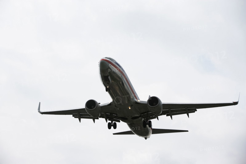 Low angle view of airplane. Date : 2008