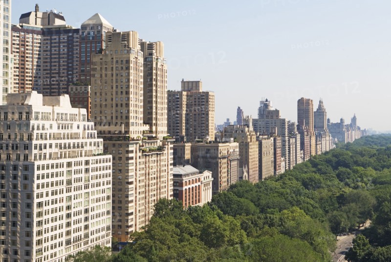 Urban buildings and park. Date : 2008