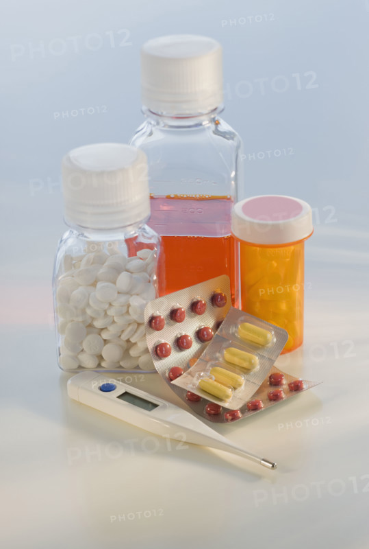 Assortment of medicines.