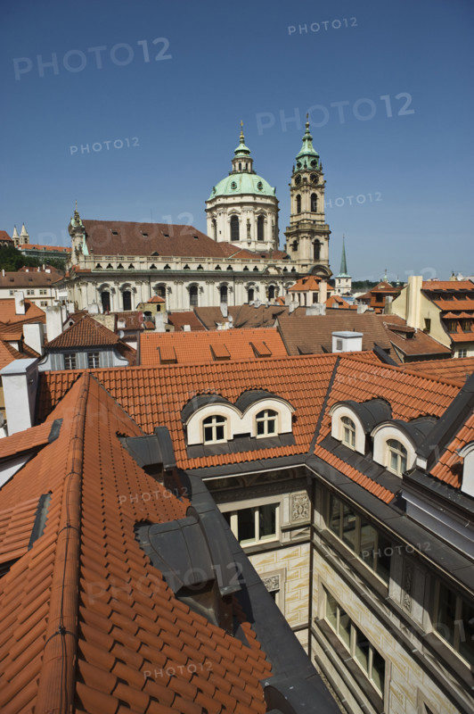 City rooftops.