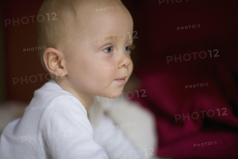 Close up of baby boy. Date : 2008