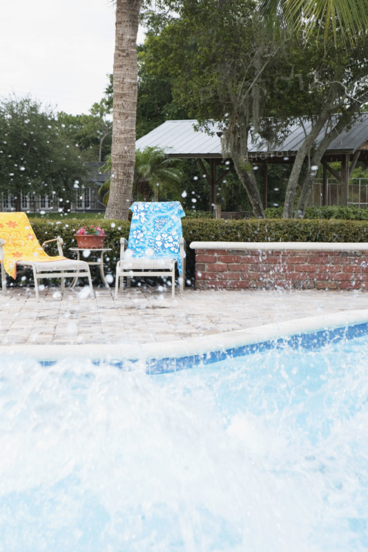 Big splash in swimming pool. Date : 2008