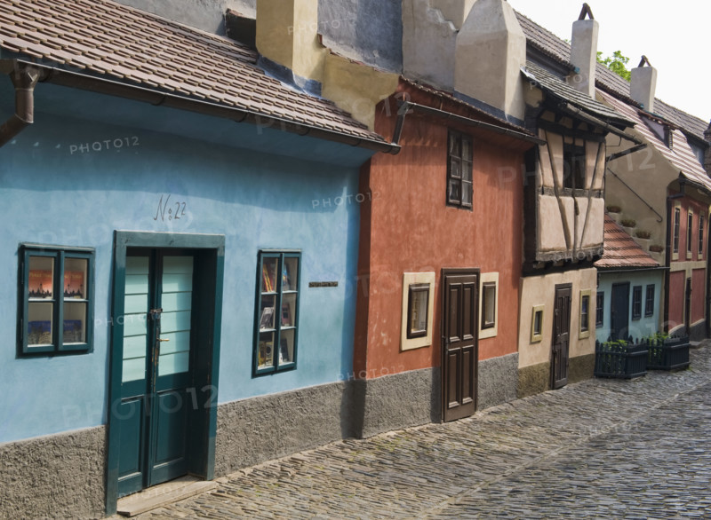 Golden Lane at Prague Castle.