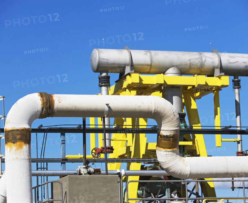 Pipeline at water treatment plant. Date: 2008