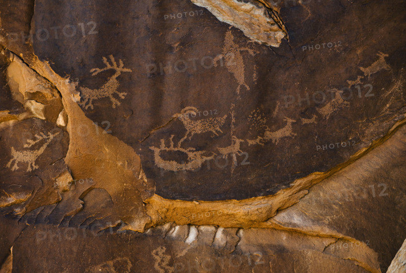 “Santa’s Sleigh” petroglyph, Utah.