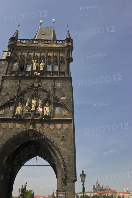 Tower of Charles Bridge, Prague.