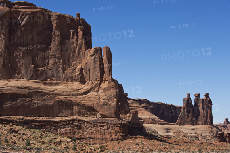 Three Gossips of Arches National Park, Utah.