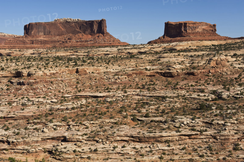 Monitor and Merrimack buttes, Utah.