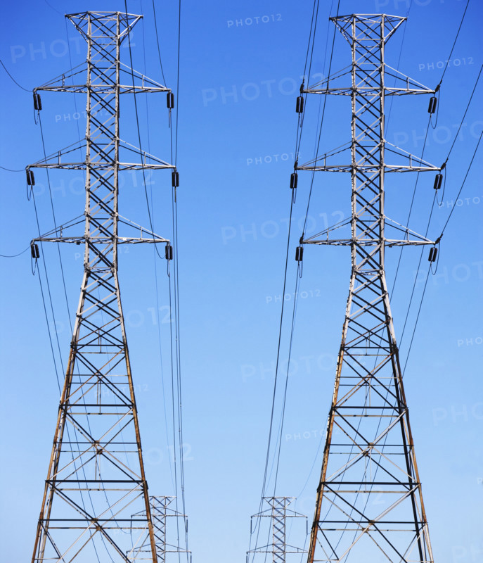 Electricity pylons. Date: 2008