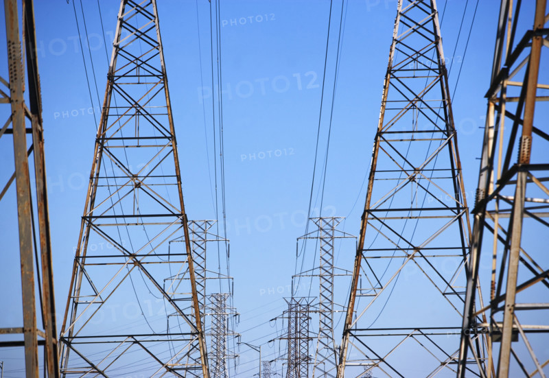 Electricity pylons. Date : 2008