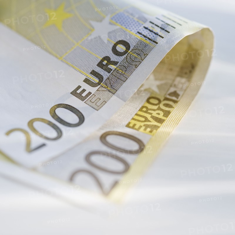 Close up of paper euro.