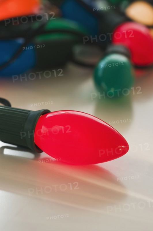 Close up of Christmas lights. Photographe : Daniel Grill