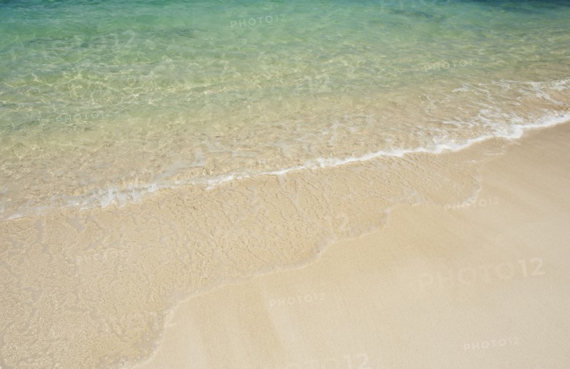 Beach and clear ocean water.