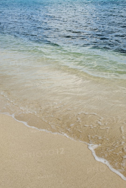 Beach and clear ocean water.