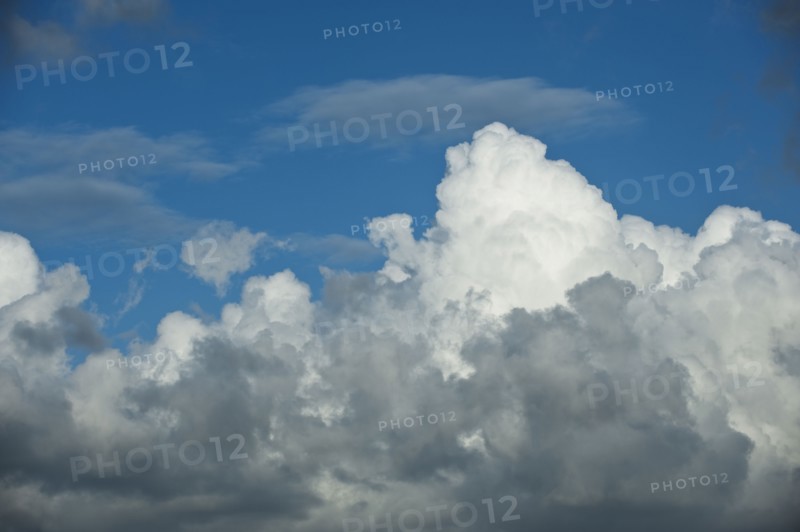 Clouds and blue sky.