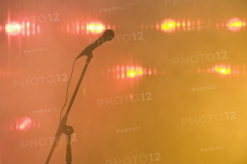 Microphone in nightclub.
