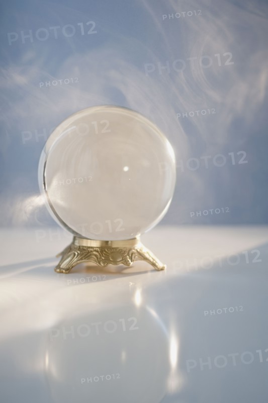 Close up of crystal ball.