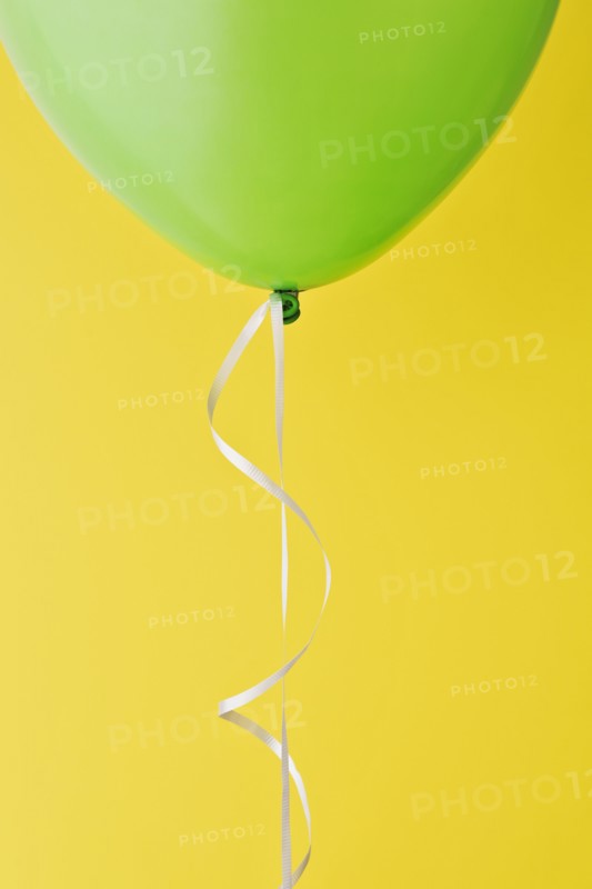 Balloon and ribbon.