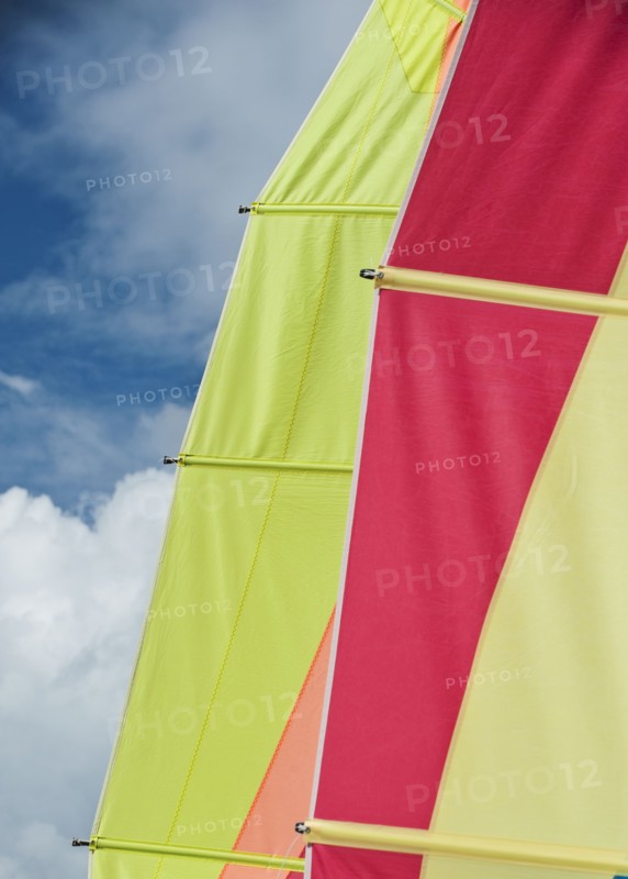 Colorful boat sails.