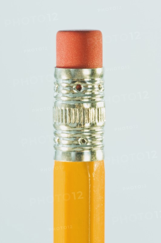 Close up of pencil eraser. Photographe : Daniel Grill