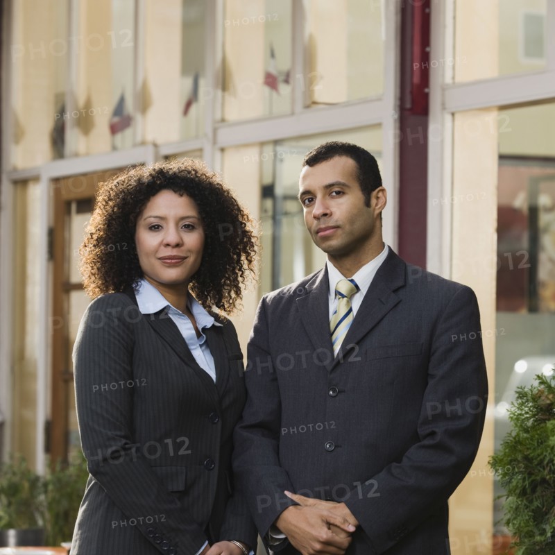 Portrait of confident businesspeople.