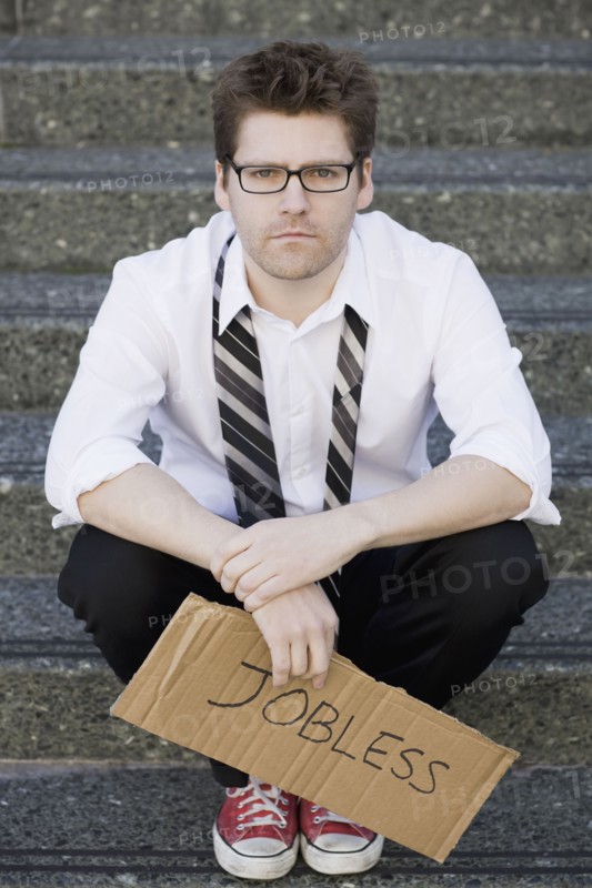 Unemployed businessman. Photographe : PT Images