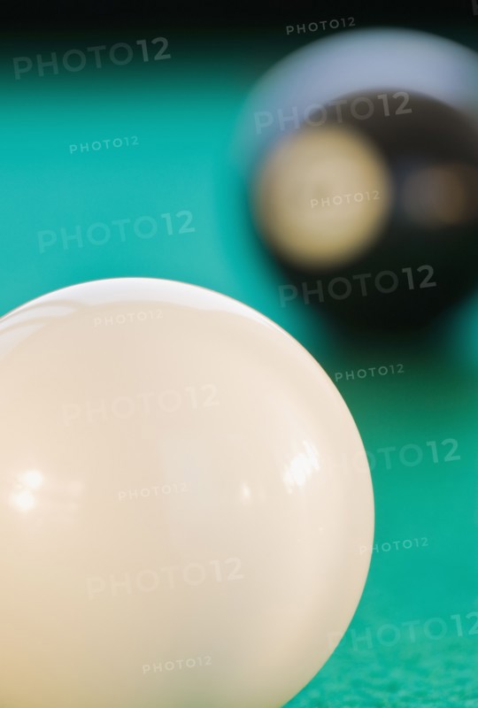 Close up of pool balls. Photographe : Christopher Grill