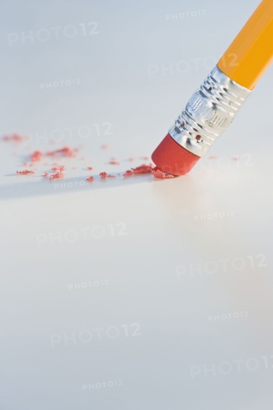 Close up of pencil eraser. Photographe : Daniel Grill