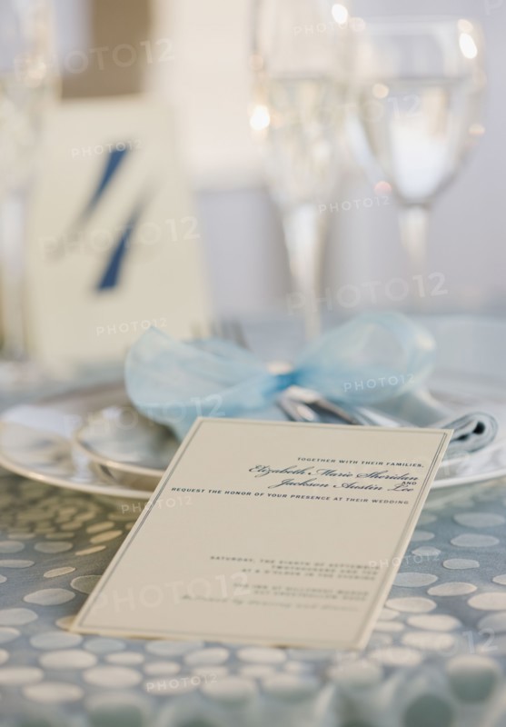 Wedding table placesetting. Photographe : Jamie Grill