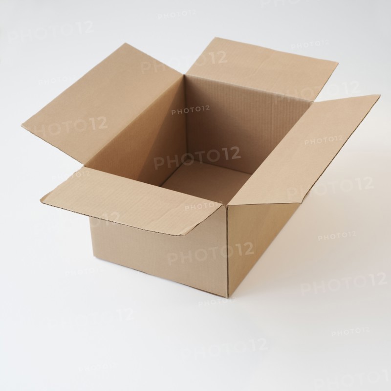 Cardboard box.