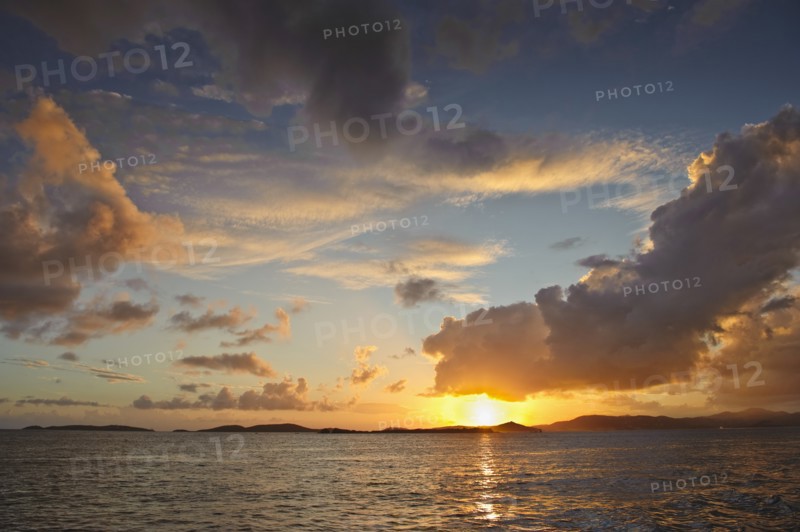 St. Thomas at sunset.