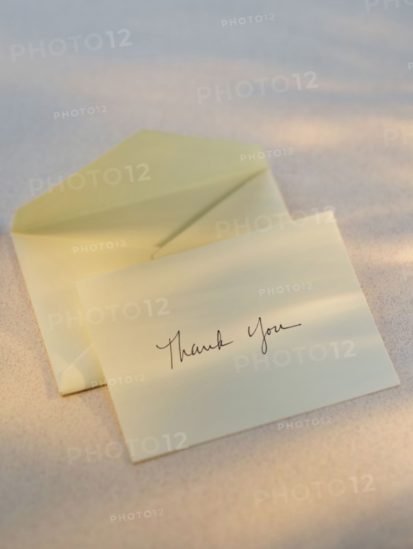 Thank you card.
