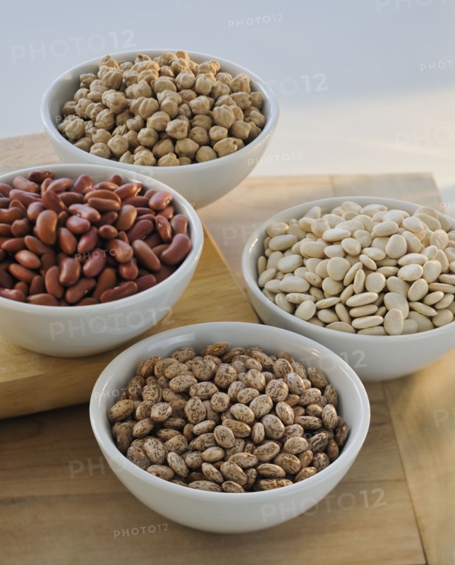 Bowl of dried beans.
