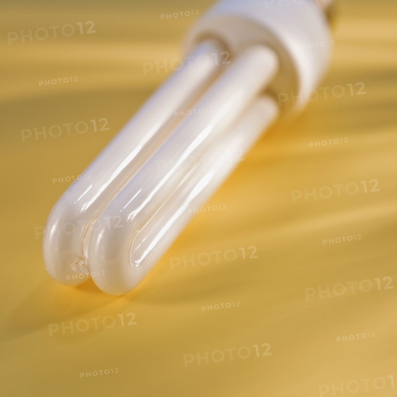 Fluorescent light bulb.