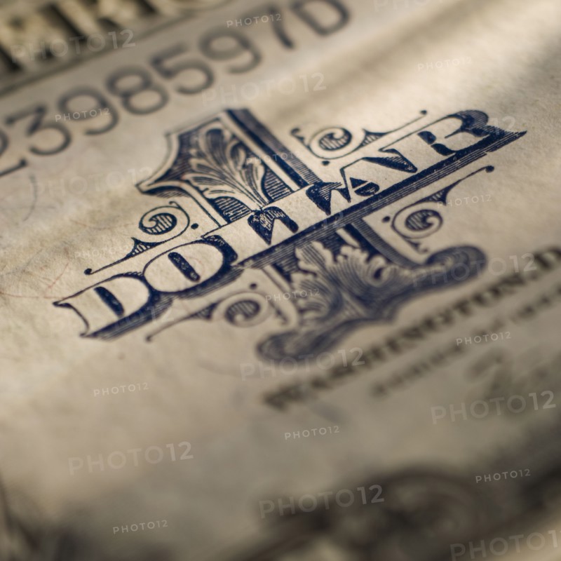 Antique dollar bill.