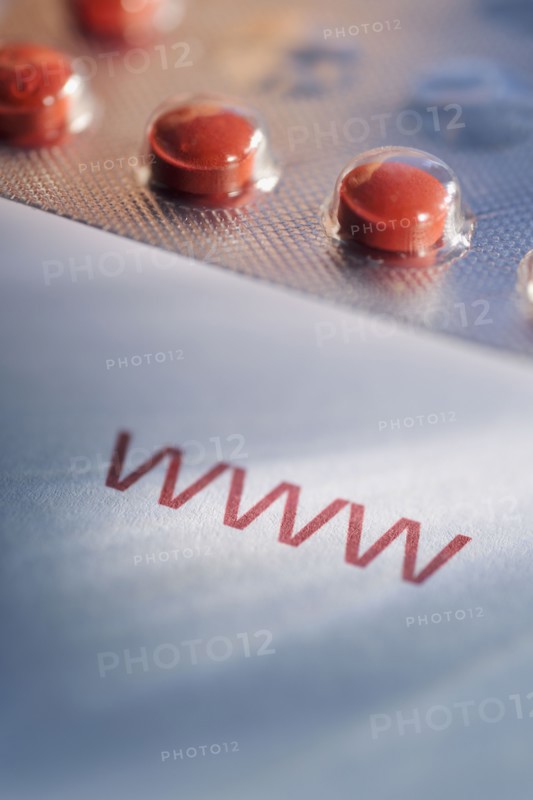 Pills and world wide web acronym.