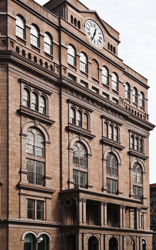 Cooper Union Building exterior, New York City, New York, USA.