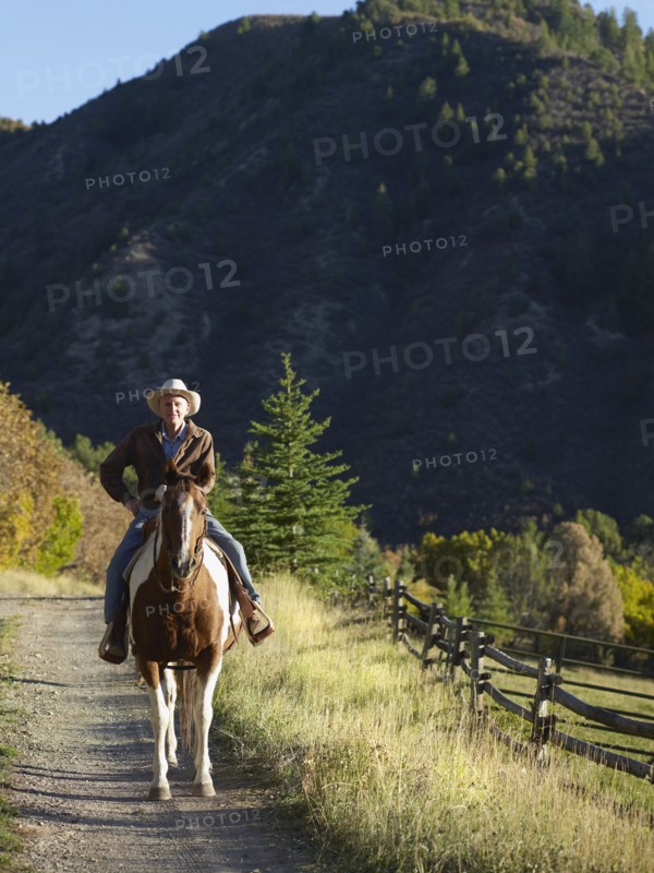 Elderly horseman