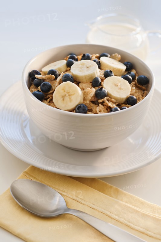 Cereal with fruits.