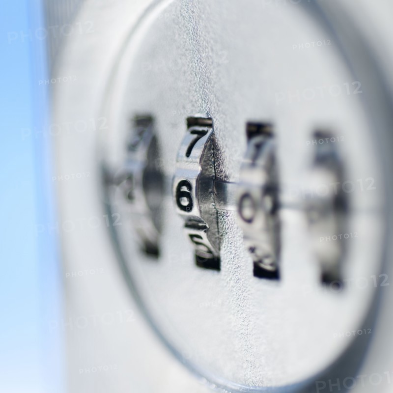 Combination lock.