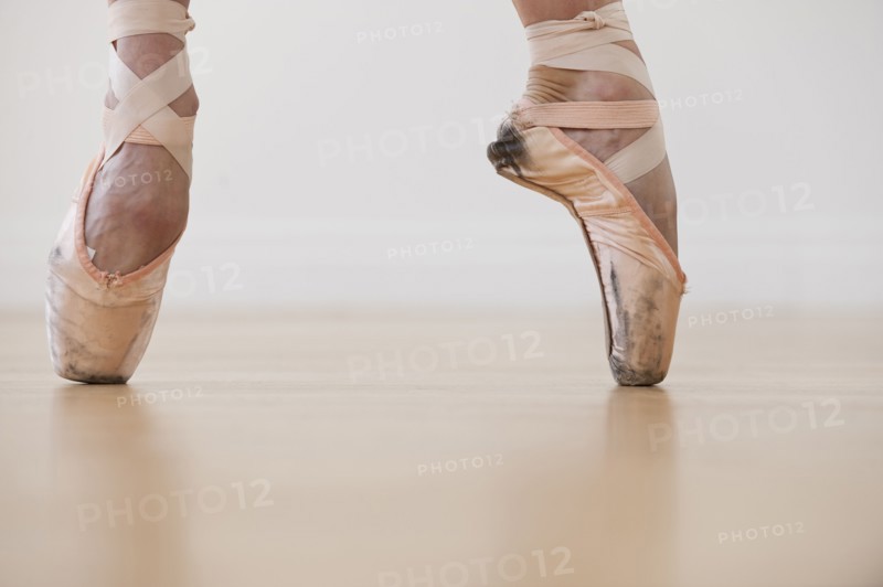 A female ballet dancer.