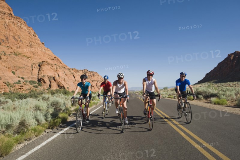 Bikers on the road