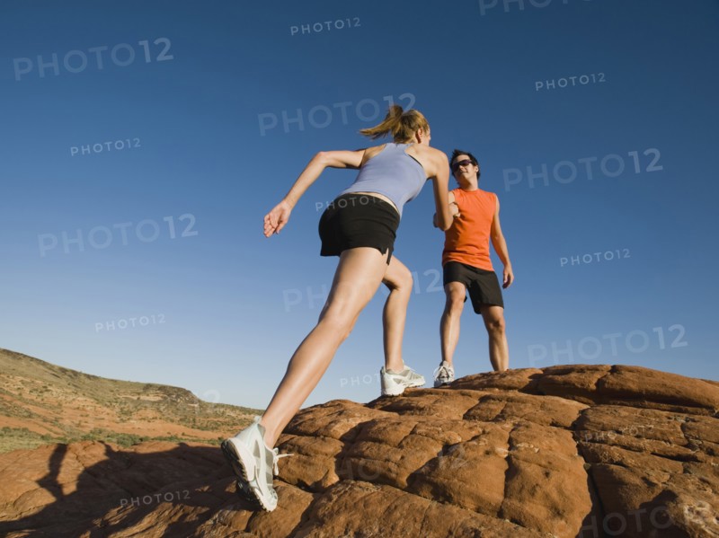 Runners at Red Rock