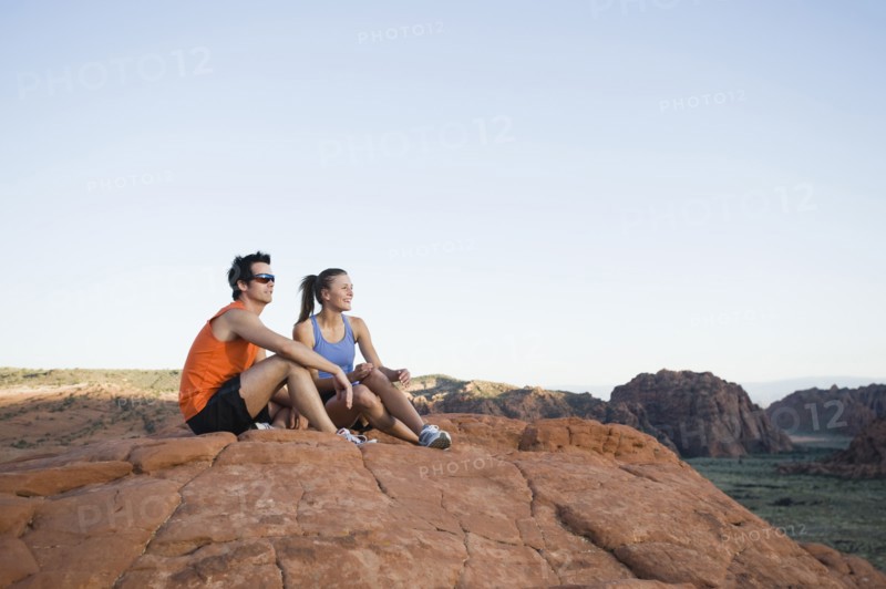 Runners at Red Rock taking a break