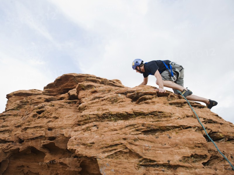 A rock climber at Red Rock