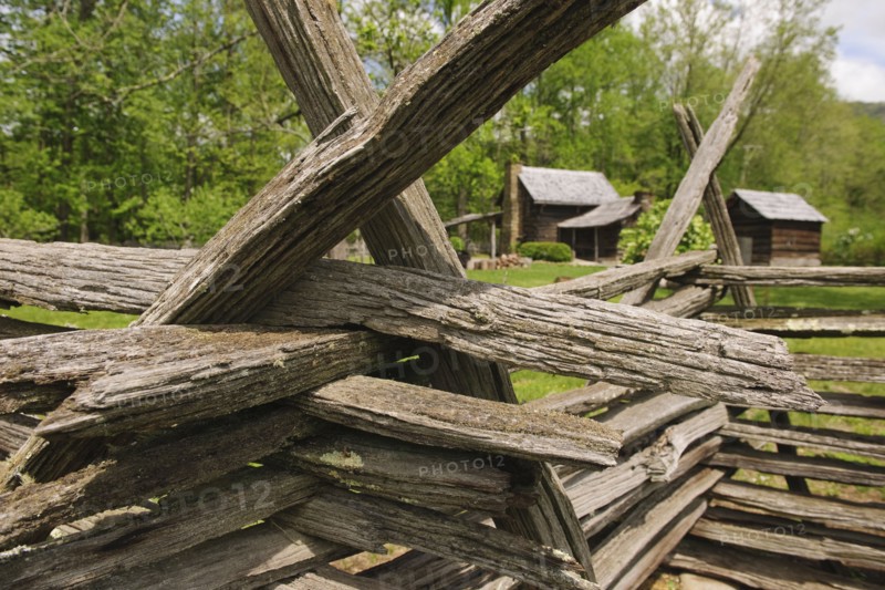 A fence in Smoky Mountain National Park.