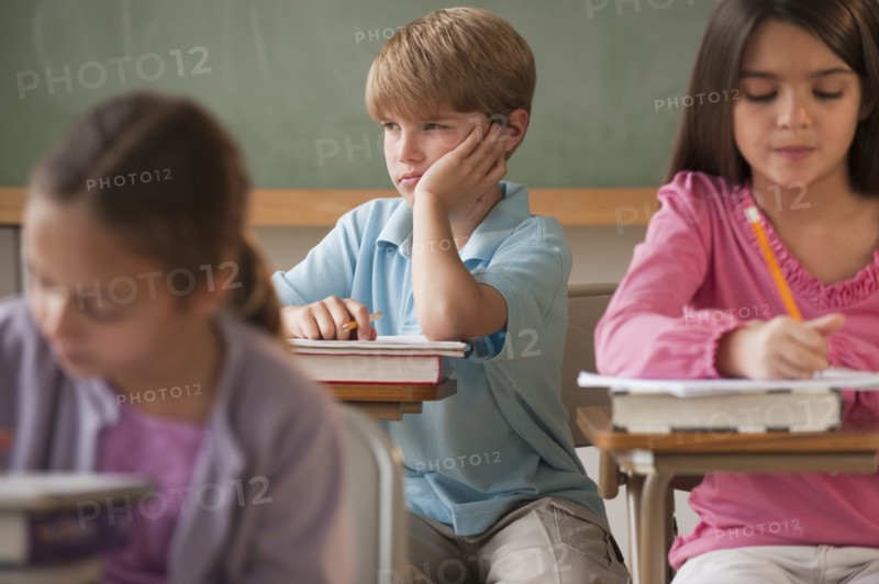Students in a classroom.