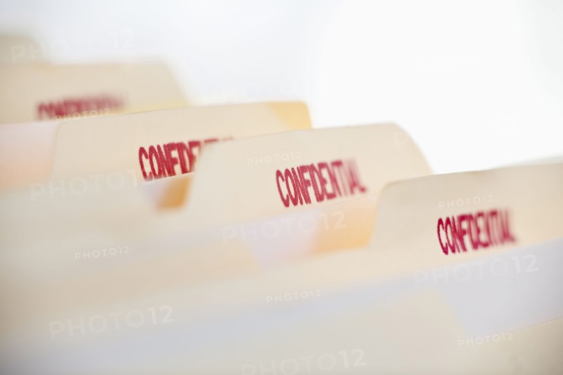 Confidential files.