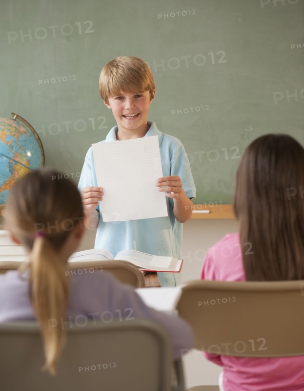 Students in a classroom.