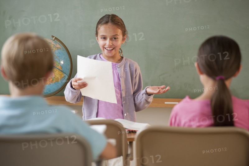 Students in a classroom.